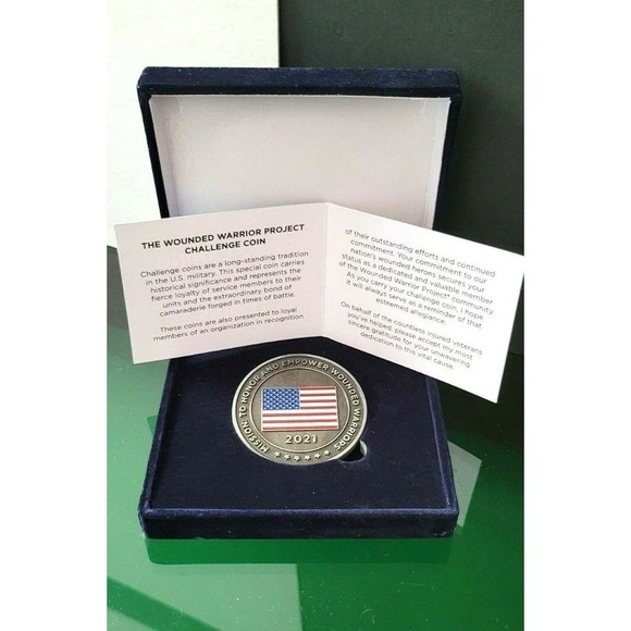 2021 Wounded Warrior Project Medallion with Box Collectible Challenge Coin - Picture 3 of 6